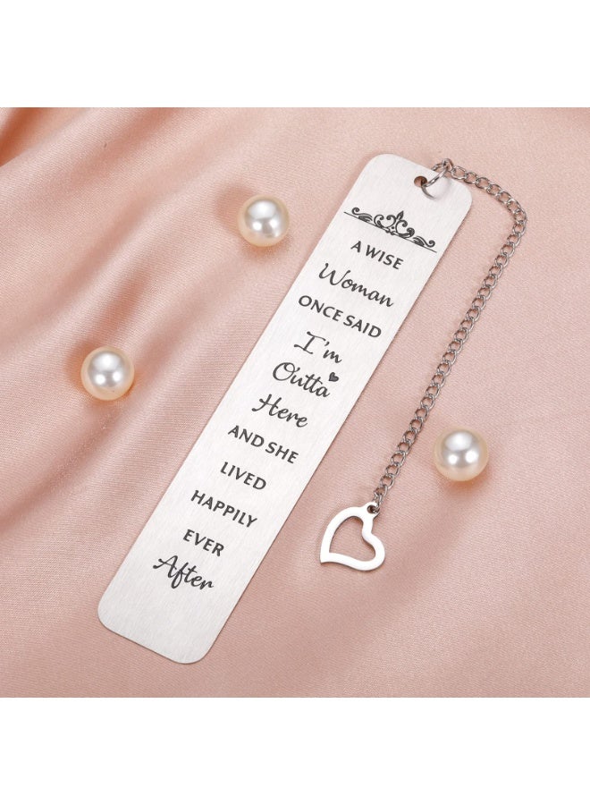 Funny Retirement Bookmark Gifts for Women 2022 Happy Retired Going Away Work Gift for Coworker Leaving Best Friend Teacher Nurse Appreciation Farewell Female Boss Day Colleague Birthday Christmas Gift - Image 2